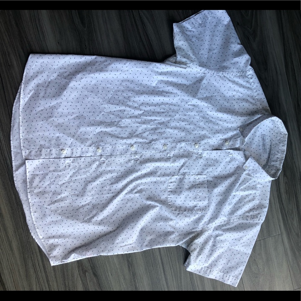 Patterned Button-Up Tee